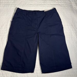 Chico Navy Cargo Short | Chico size 0 (like a size 4)  | NWT | Poplin Cotton